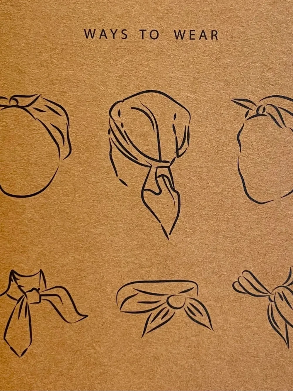 Annahmol upcycled silk neck/head scarf